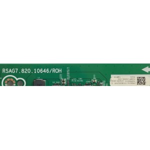 MAIN PARA SMART TV HISENSE ULED 4K (3840 x 2160) CON UHD / NUMERO DE PARTE 299085 / RSAG7.820.10646/ROH / H41802PNK87A2 / 3TE50G2121MC / G2121KH / 299086 / MODELO 50U6G  / 50A66FUA(0006)